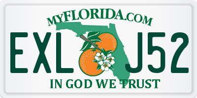 FL license plate EXLJ52