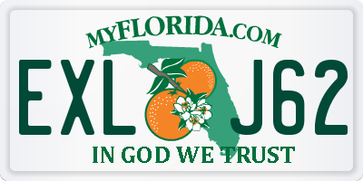 FL license plate EXLJ62