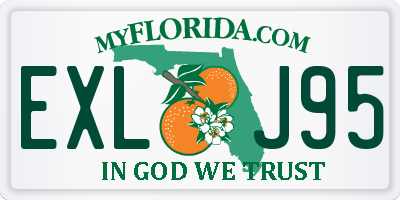 FL license plate EXLJ95