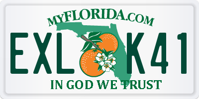 FL license plate EXLK41