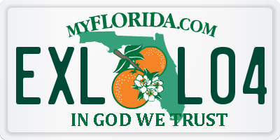 FL license plate EXLL04