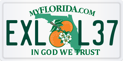 FL license plate EXLL37