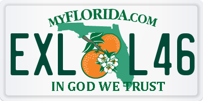 FL license plate EXLL46