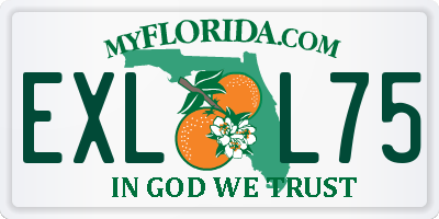 FL license plate EXLL75