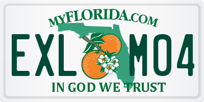 FL license plate EXLM04