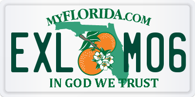 FL license plate EXLM06