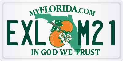 FL license plate EXLM21