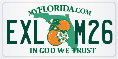FL license plate EXLM26