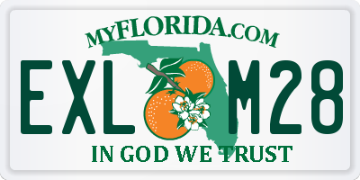 FL license plate EXLM28