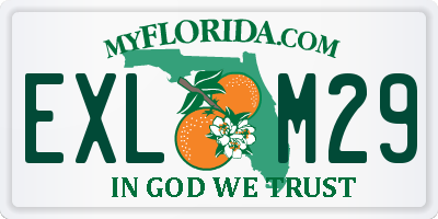 FL license plate EXLM29