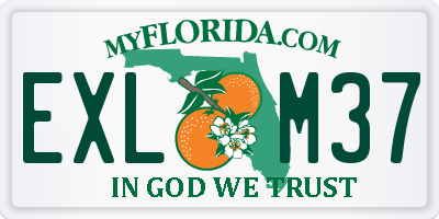 FL license plate EXLM37