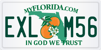 FL license plate EXLM56