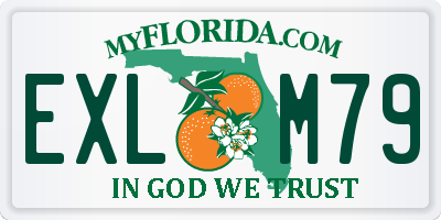FL license plate EXLM79