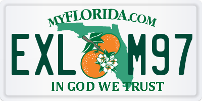 FL license plate EXLM97