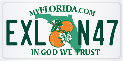 FL license plate EXLN47