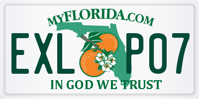 FL license plate EXLP07