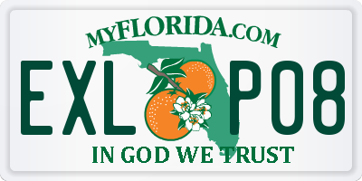 FL license plate EXLP08