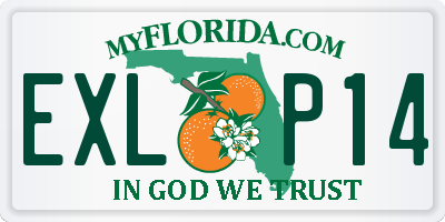 FL license plate EXLP14