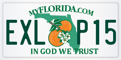 FL license plate EXLP15