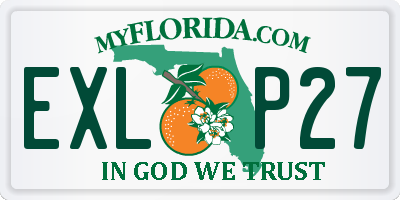 FL license plate EXLP27