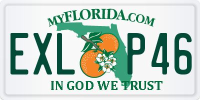FL license plate EXLP46