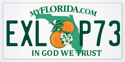 FL license plate EXLP73