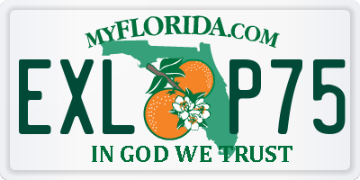FL license plate EXLP75
