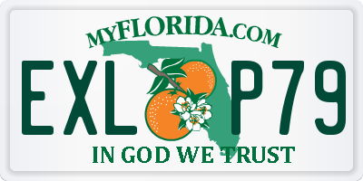 FL license plate EXLP79
