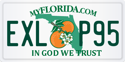 FL license plate EXLP95