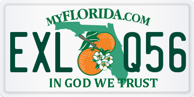FL license plate EXLQ56