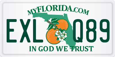 FL license plate EXLQ89