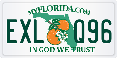 FL license plate EXLQ96