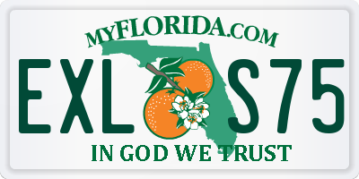 FL license plate EXLS75