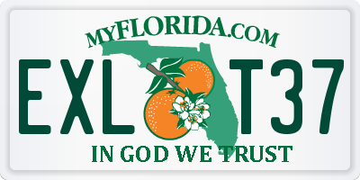 FL license plate EXLT37