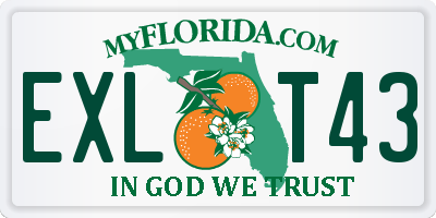 FL license plate EXLT43