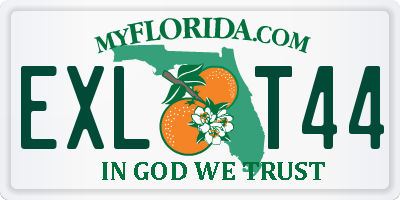 FL license plate EXLT44