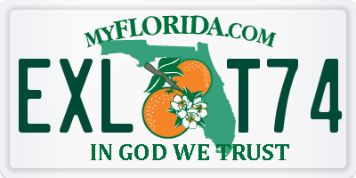 FL license plate EXLT74