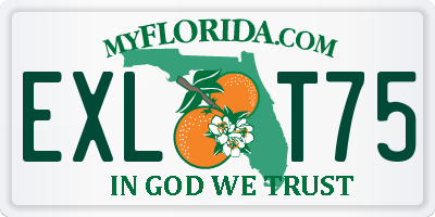 FL license plate EXLT75