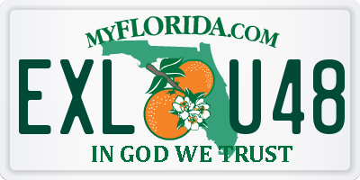 FL license plate EXLU48
