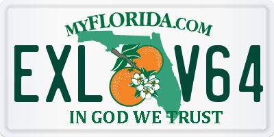 FL license plate EXLV64