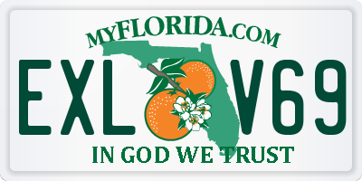 FL license plate EXLV69