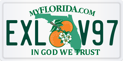 FL license plate EXLV97