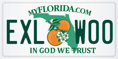 FL license plate EXLW00