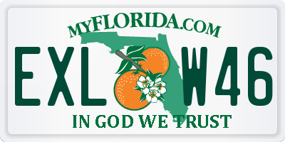 FL license plate EXLW46