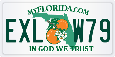 FL license plate EXLW79