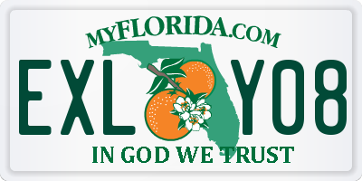 FL license plate EXLY08