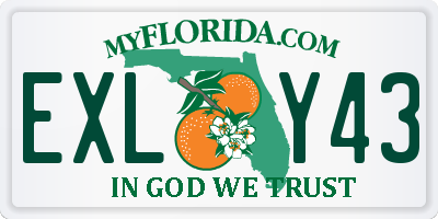 FL license plate EXLY43
