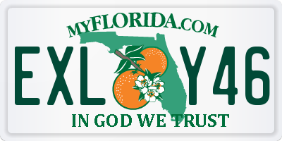 FL license plate EXLY46