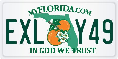 FL license plate EXLY49