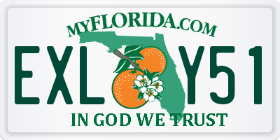 FL license plate EXLY51